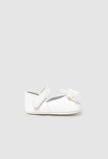 Mayoral White Mary Janes with Flower