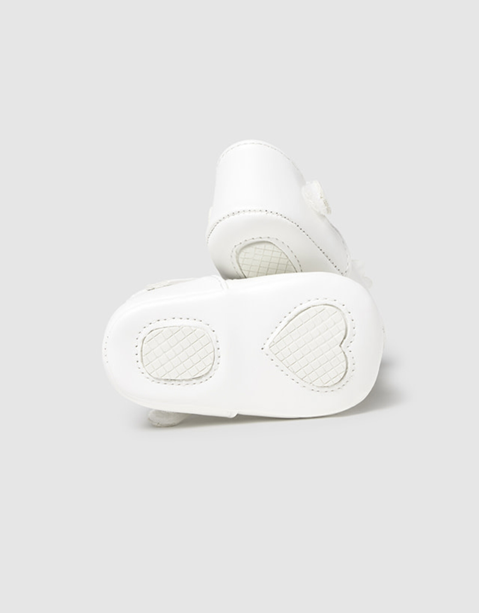 Mayoral White Mary Janes with Flower