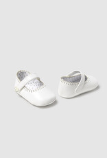 Mayoral White Mary Janes with Trim