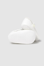 Mayoral White Mary Janes with Trim