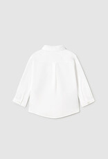 Mayoral White Button Long Sleeve with Bowtie