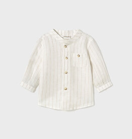 Mayoral Long Sleeve Mao Collar Shirt
