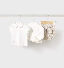 Mayoral Root Short and Jacket Set with Ruffle Bottom