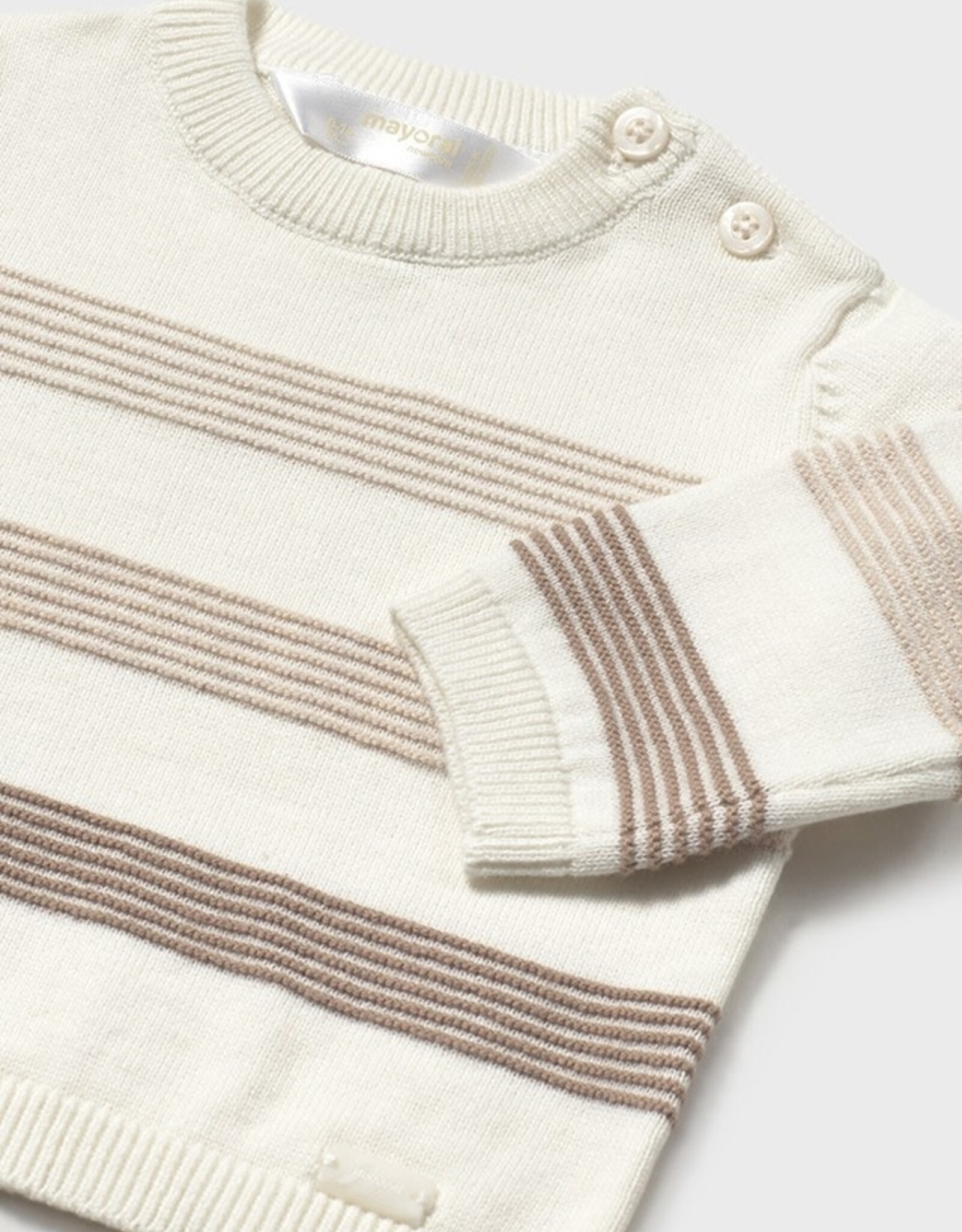 Mayoral Frappe Stripe Knit Sweater