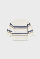 Mayoral Star Blue Stripe Knit Sweater