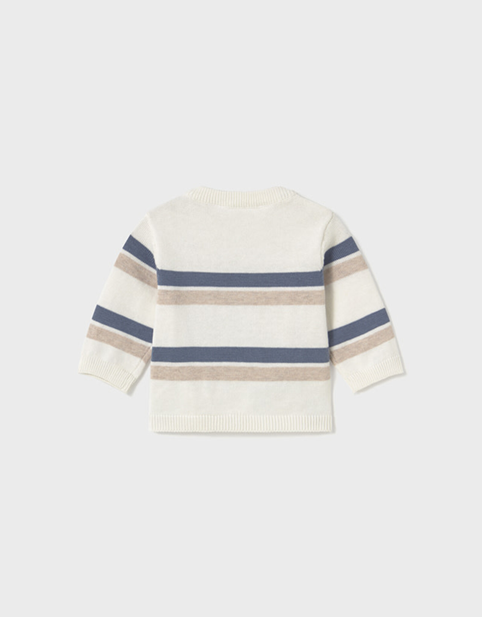 Mayoral Star Blue Stripe Knit Sweater