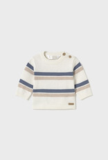 Mayoral Star Blue Stripe Knit Sweater