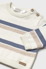 Mayoral Star Blue Stripe Knit Sweater