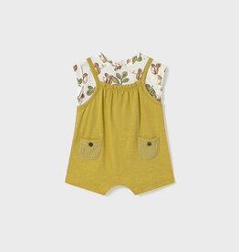 Mayoral Olive Bees Knit Romper
