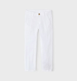 Mayoral White Twill Trousers