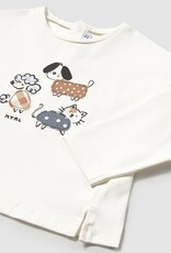 Mayoral Long Sleeve Pets T-Shirt
