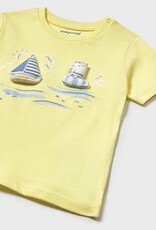 Mayoral Sorbet Yellow Sailing Cats T-Shirt