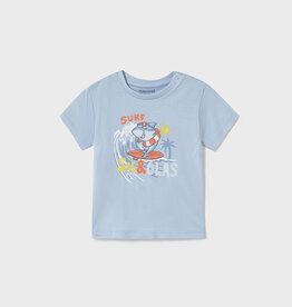 Mayoral Sky Blue Sailing Shark Shirt