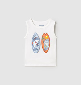 Mayoral White Surf Board Tank