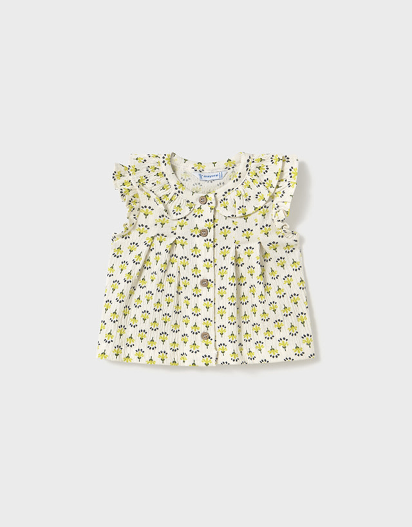 Mayoral Pistachio Floral Tank Blouse