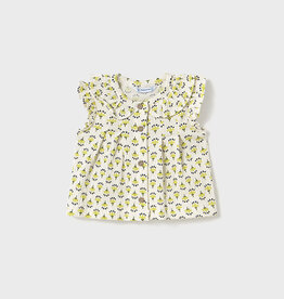 Mayoral Pistachio Floral Tank Blouse