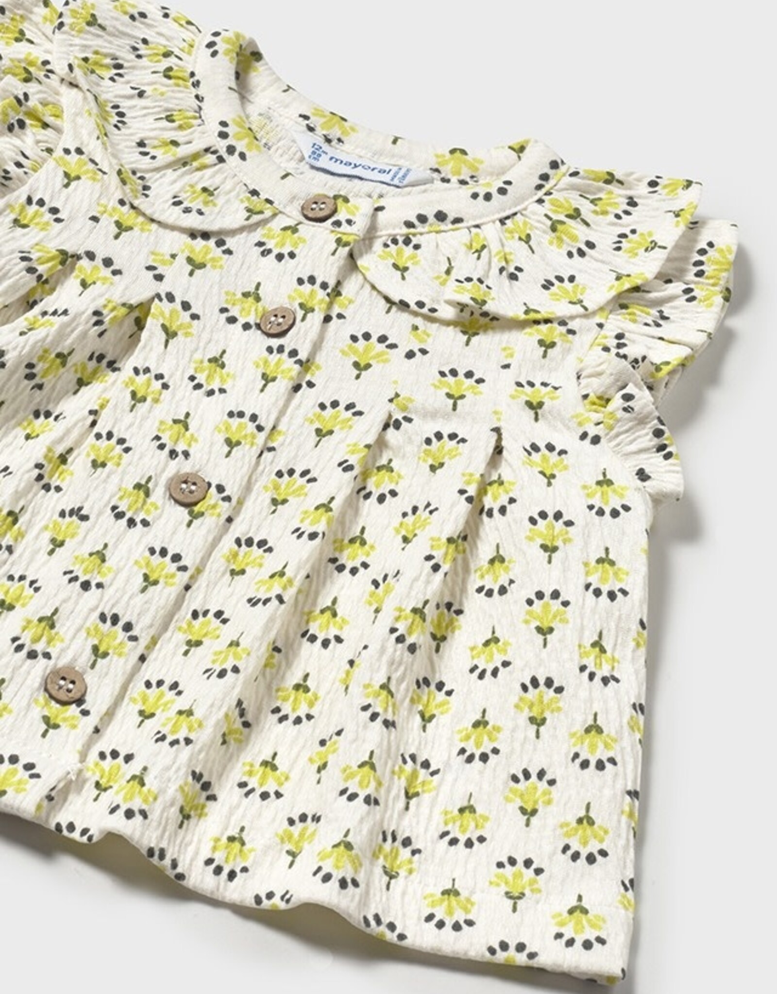 Mayoral Pistachio Floral Tank Blouse