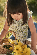 Mayoral Pistachio Floral Tank Blouse