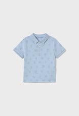 Mayoral Sky Blue Palms Polo