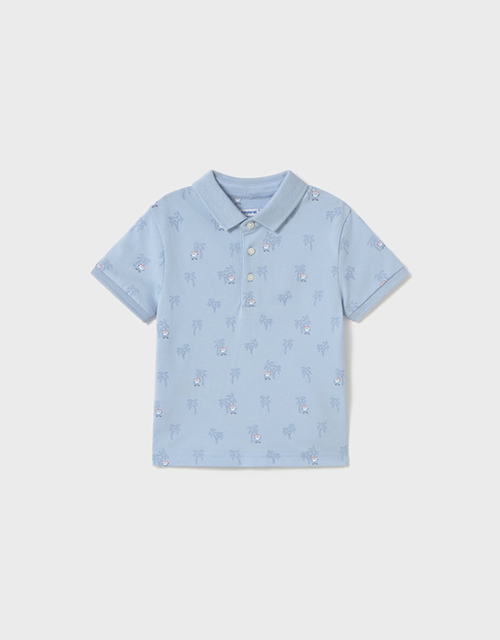 Mayoral Sky Blue Palms Polo