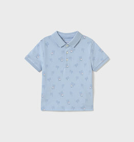 Mayoral Sky Blue Palms Polo