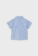 Mayoral Sail Boats Button Shirt