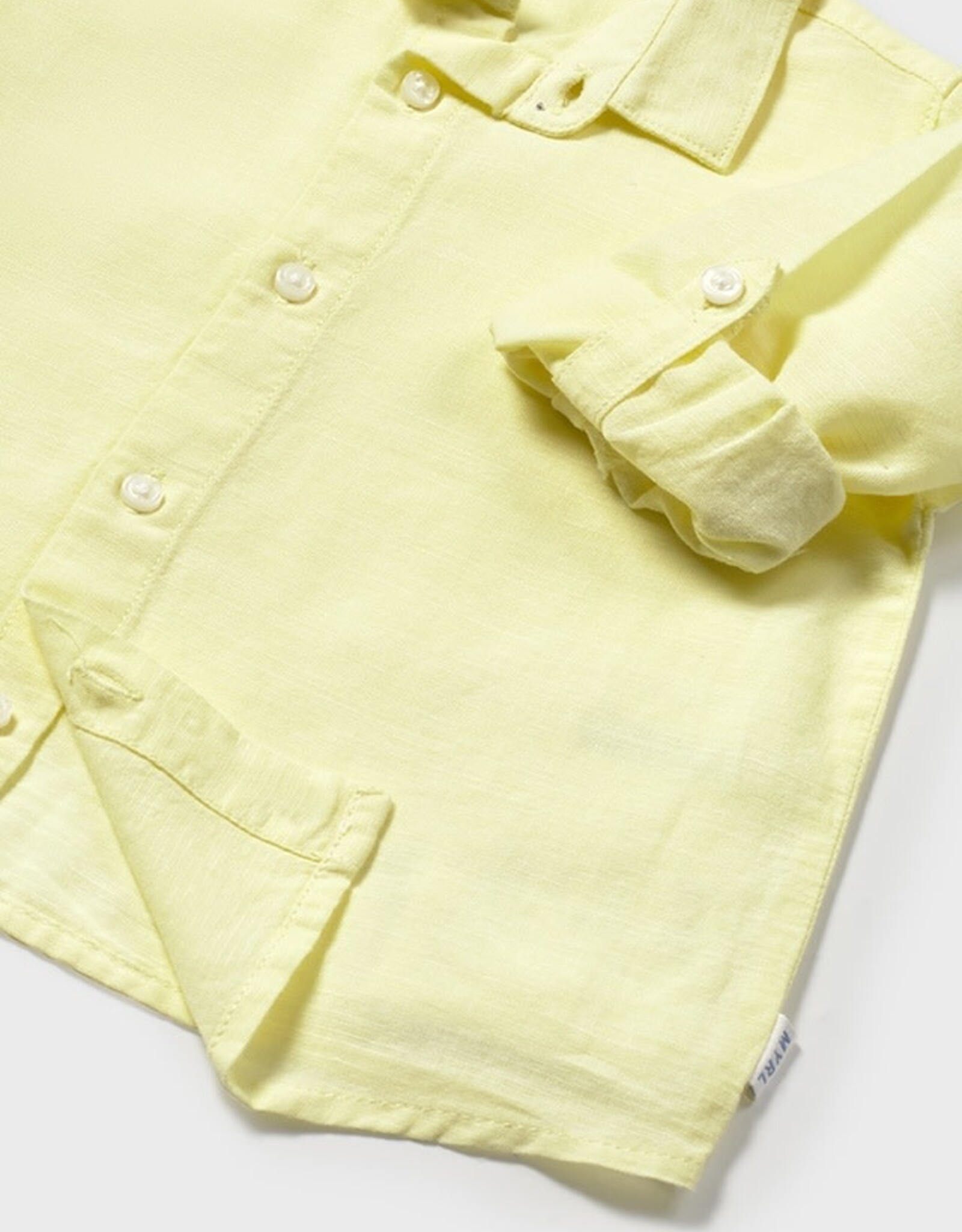 Mayoral Sorbet Long Sleeve Linen Shirt