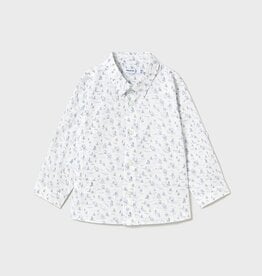 Mayoral Tiny Sail Boats Long Sleeve Button