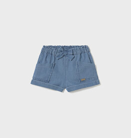 Mayoral Light Blue Shorts with Bow Waist
