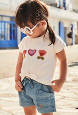 Mayoral Light Blue Shorts with Bow Waist