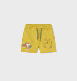 Mayoral Gold Knit Zoo Shorts