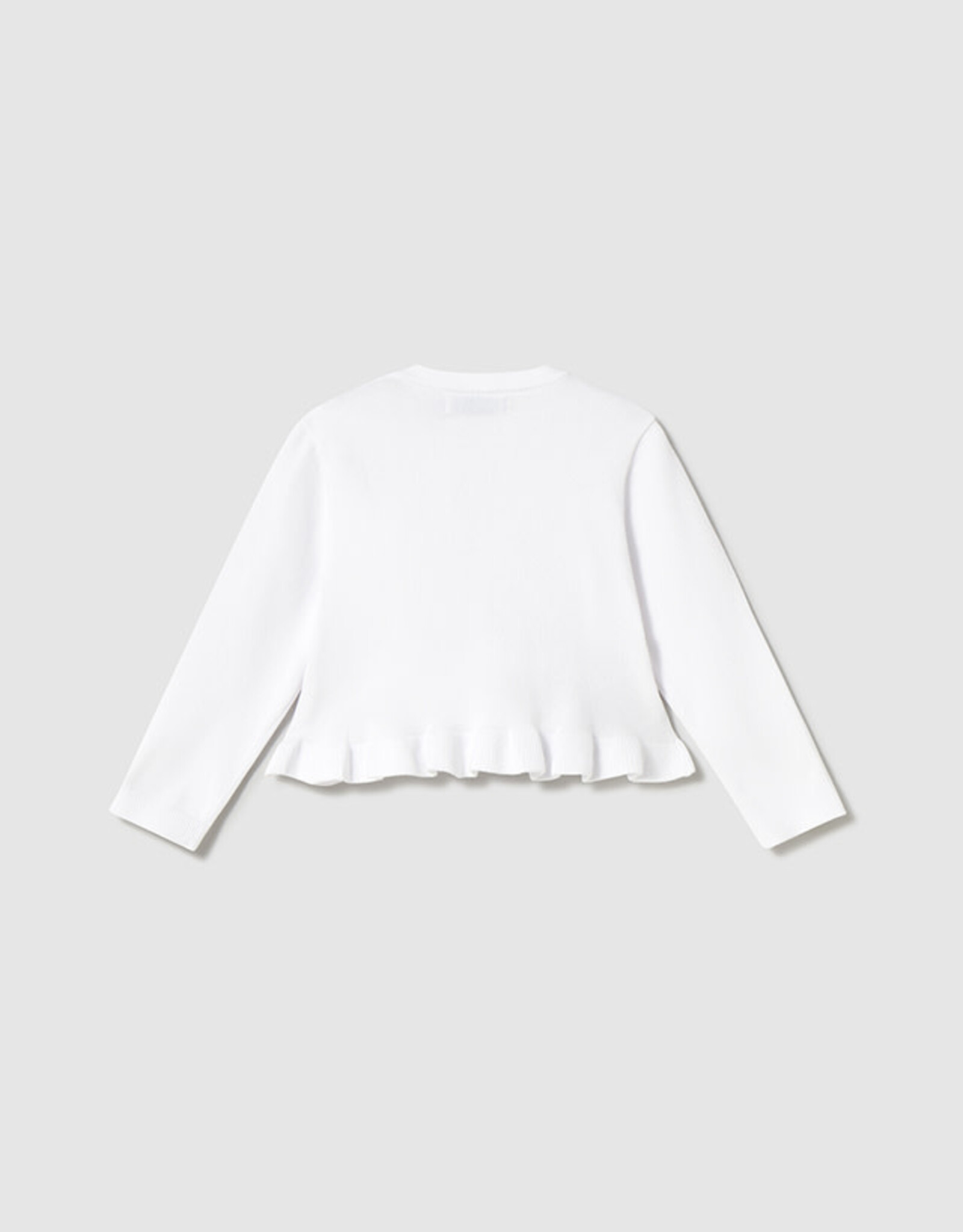 Mayoral White Knit Dressy Cardigan