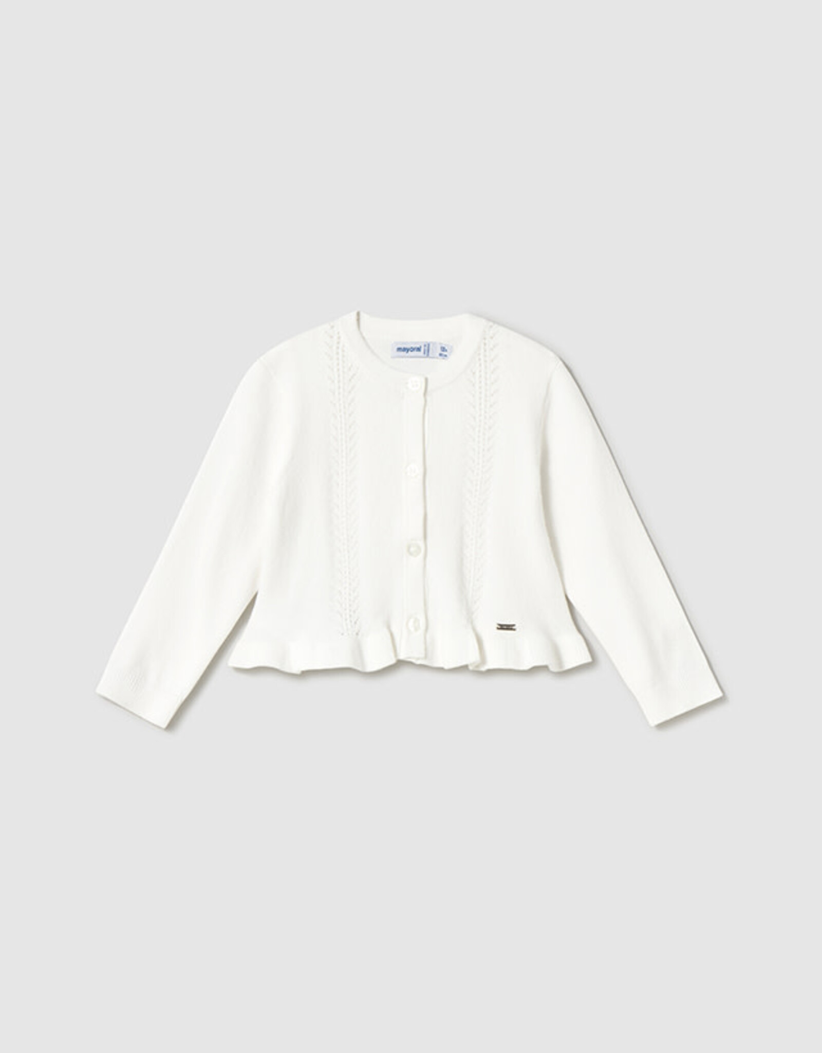 Mayoral Natural Knit Dressy Cardigan