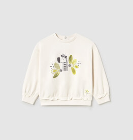Mayoral Pistachio Zoo Pullover