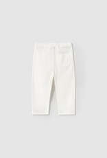 Mayoral White Linen Kids Pants