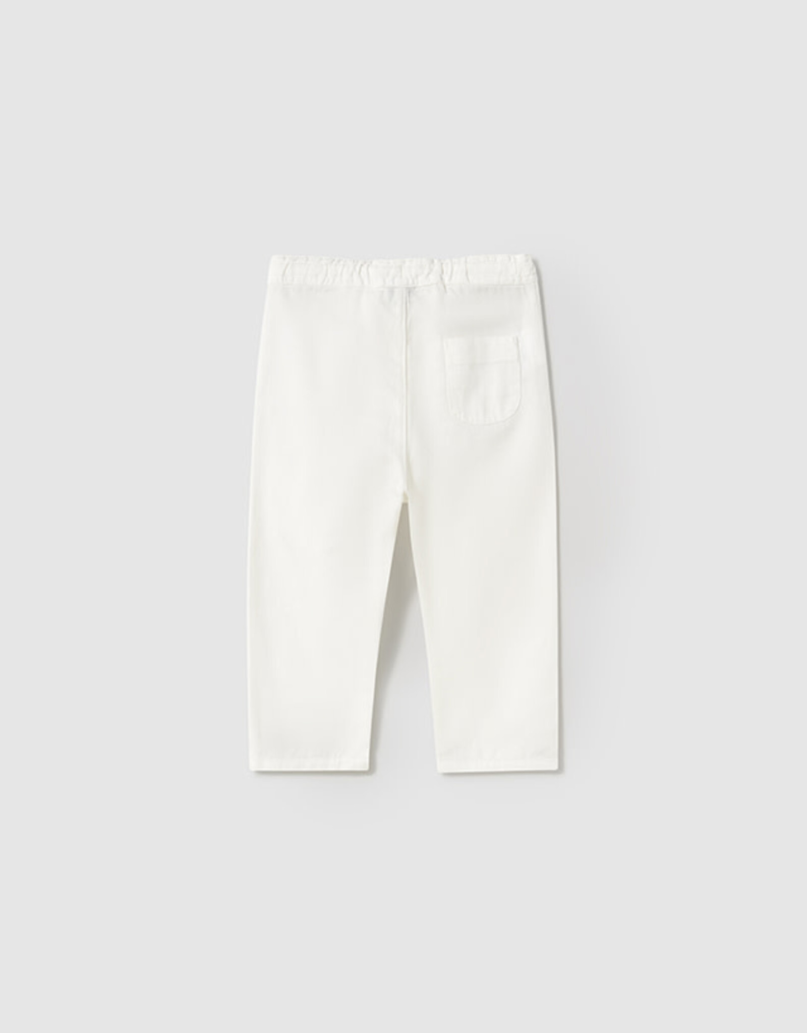 Mayoral White Linen Kids Pants