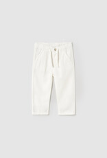 Mayoral White Linen Kids Pants