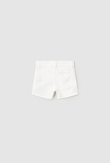 Mayoral White Twill Shorts