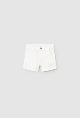 Mayoral White Twill Shorts