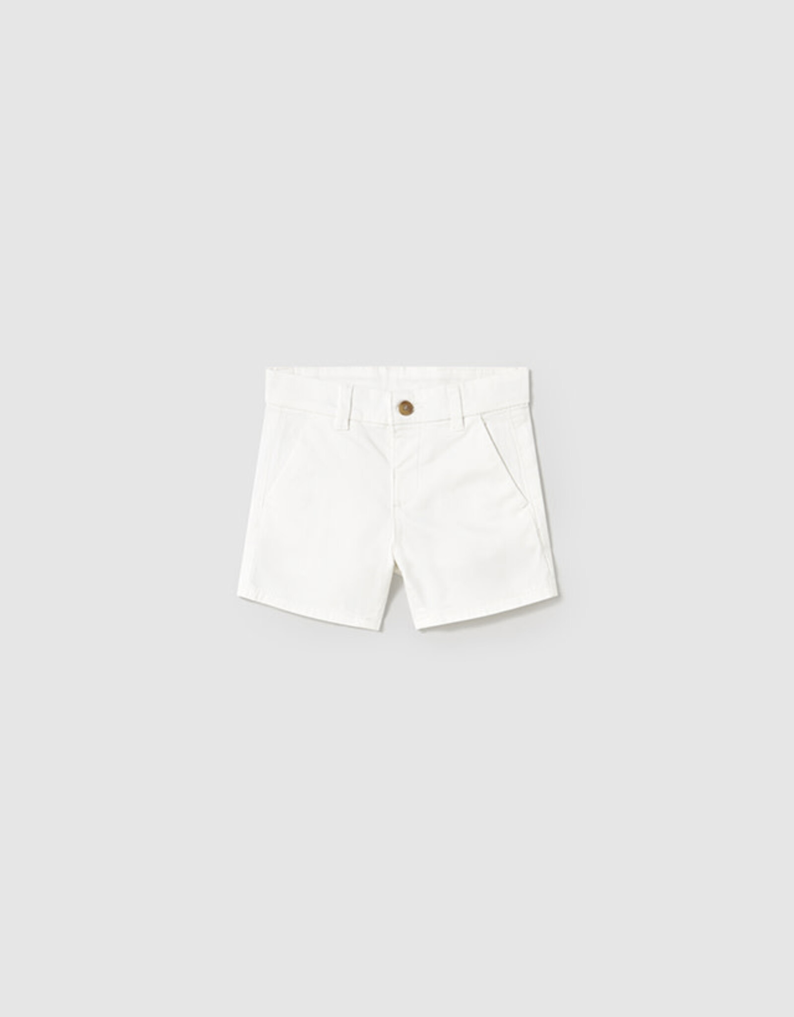 Mayoral White Twill Shorts