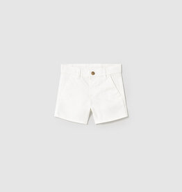 Mayoral White Twill Shorts