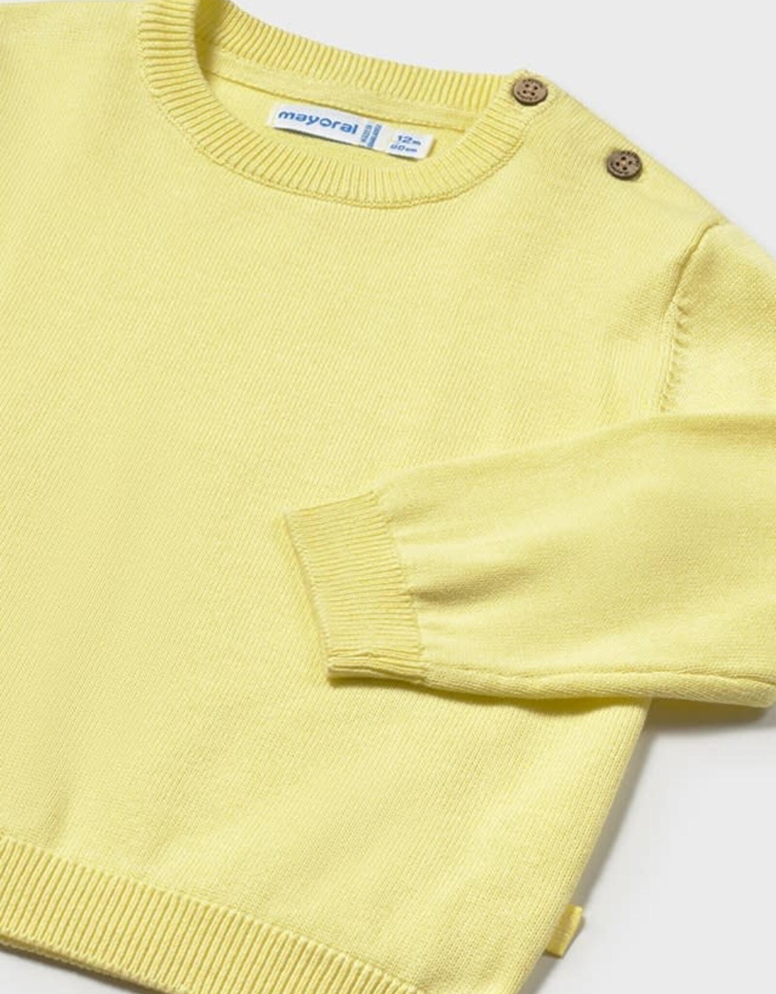 Mayoral Sorbet Yellow Cotton Jumper