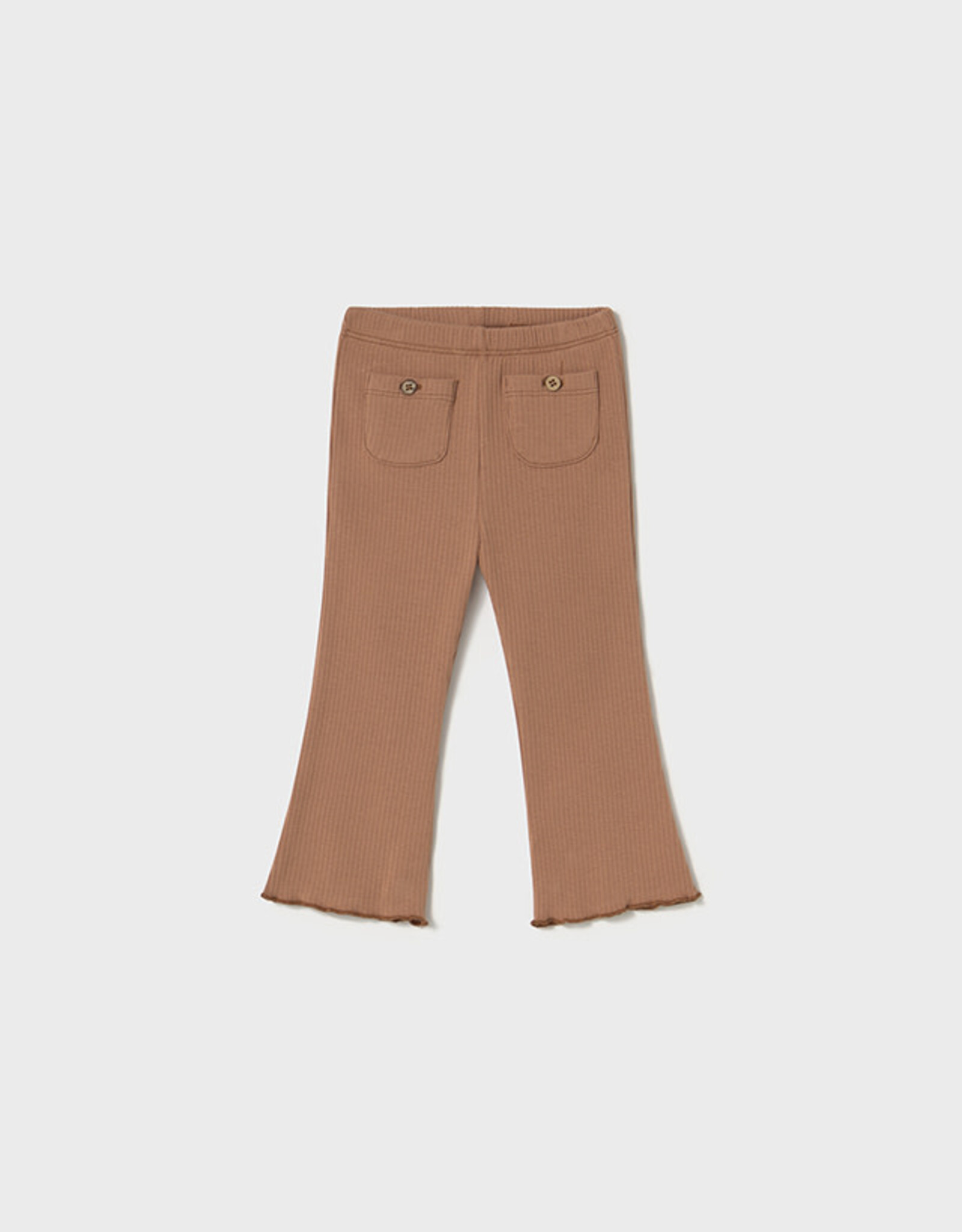 Mayoral Toffee Ribbed Flair Legging