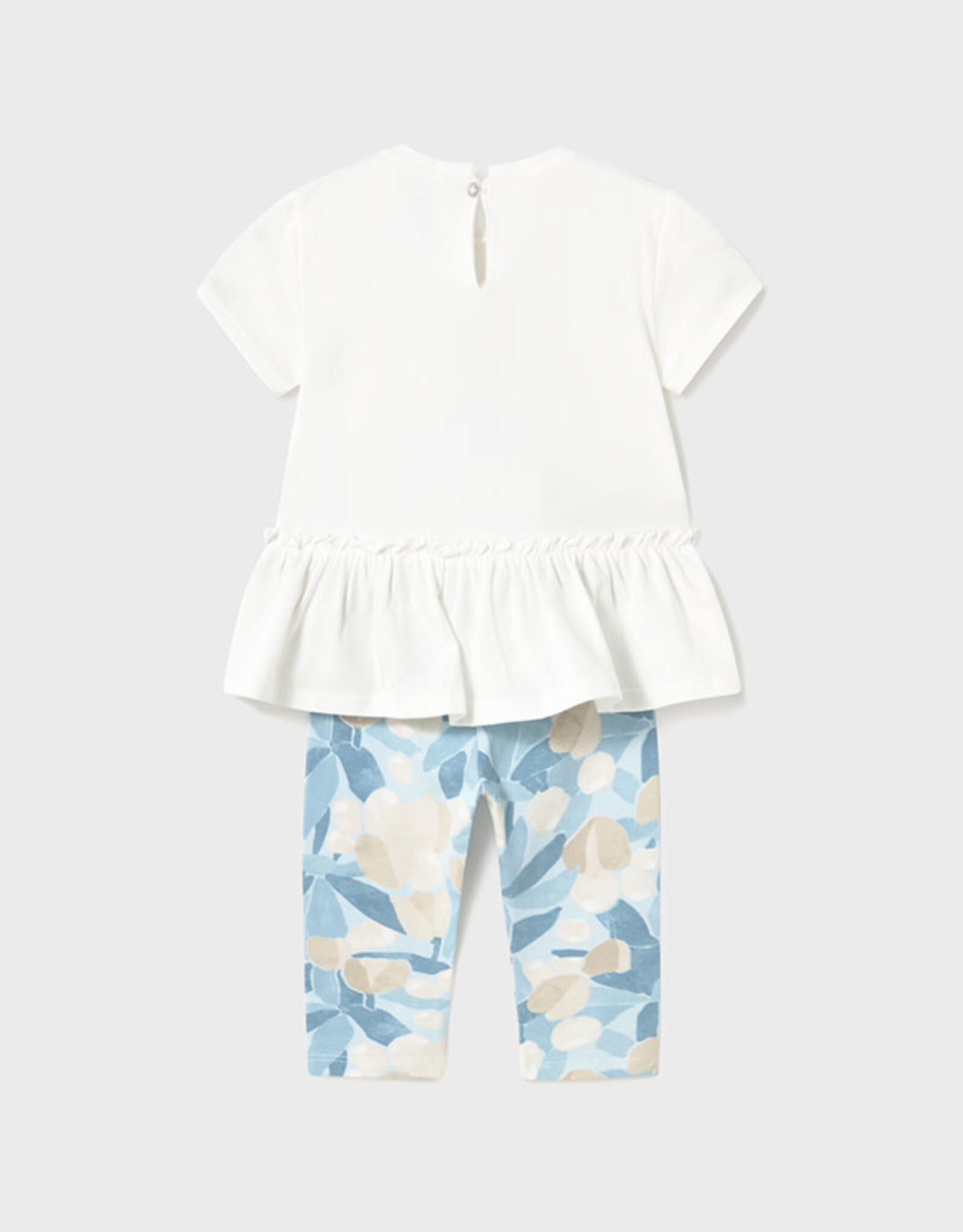 Mayoral Sky Floral Printed Leggings Set