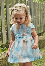 Mayoral Sky Floral Printed Dress
