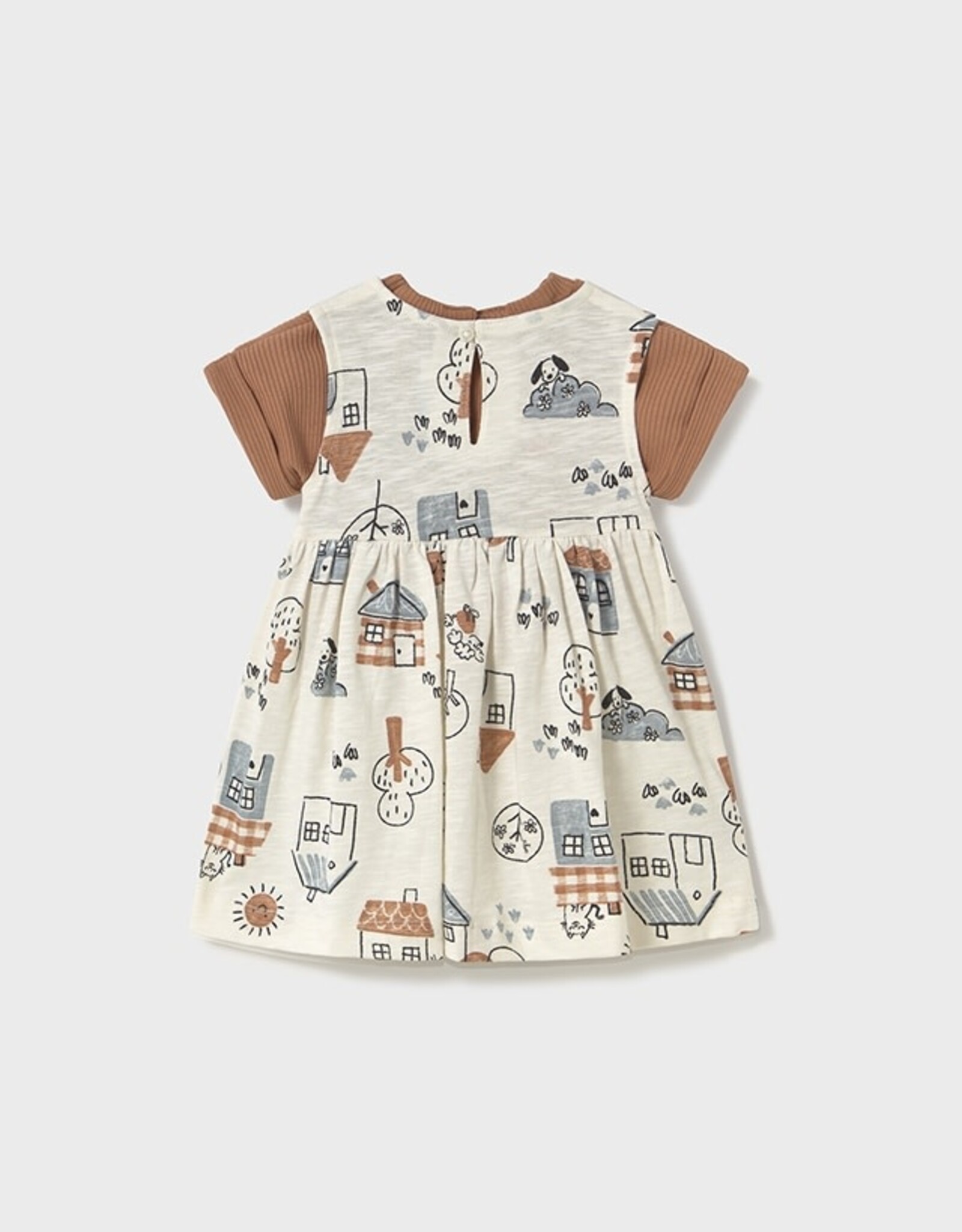Mayoral Toffee 2 Pc Neighborhood Dress
