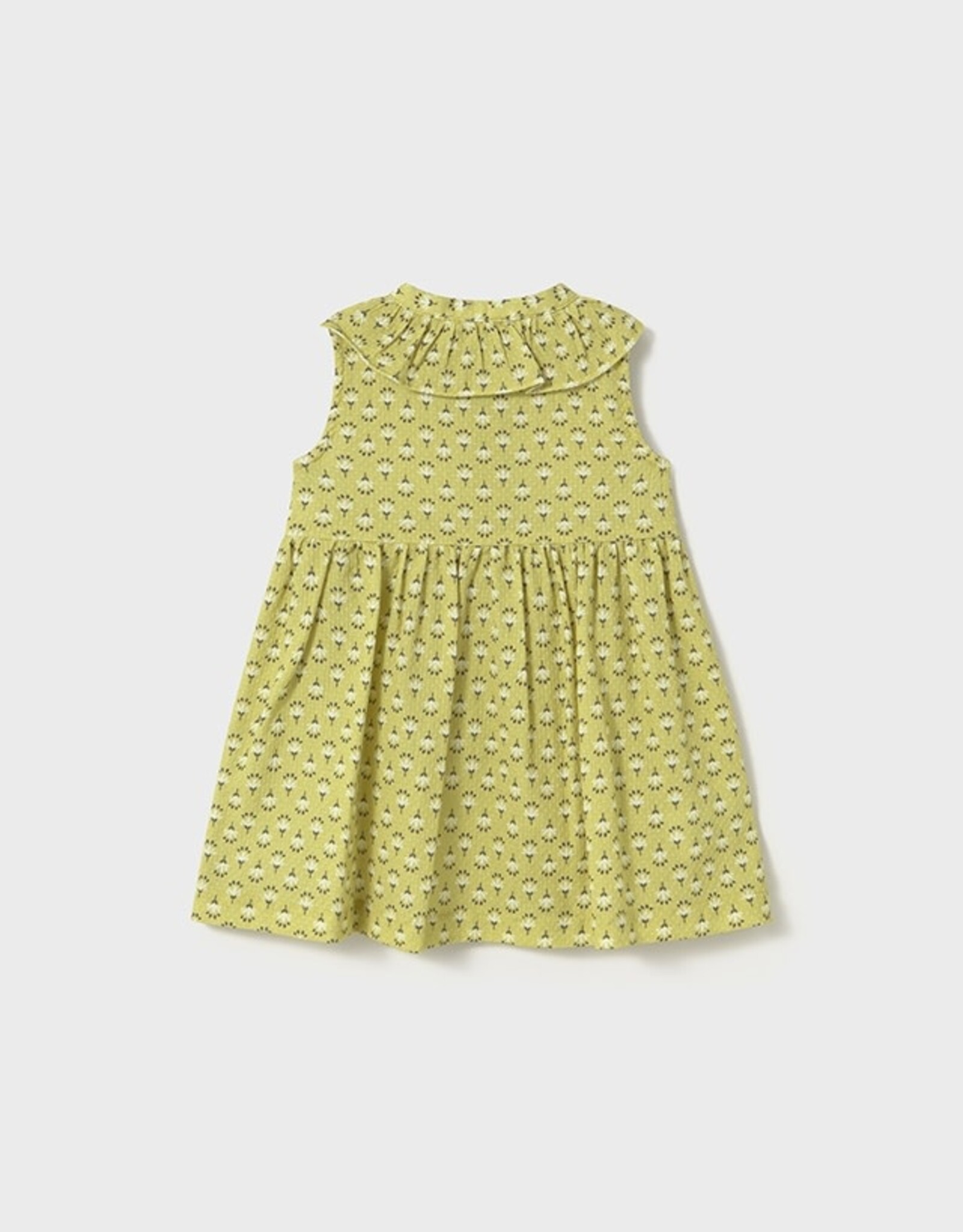 Mayoral Pistachio Flower Toddler Dress