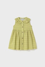 Mayoral Pistachio Flower Toddler Dress