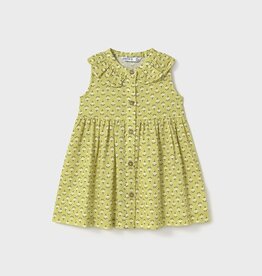 Mayoral Pistachio Flower Toddler Dress