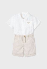Mayoral Cream Bermuda Set